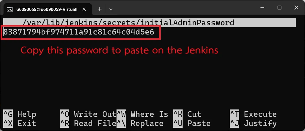 ดึงรหัสผ่านเริ่มต้นของ Jenkins ดึงรหัสผ่านเริ่มต้นของ Jenkins