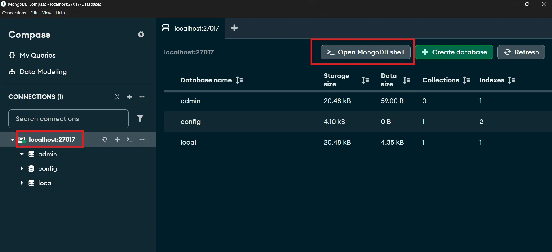 MongoDB shell