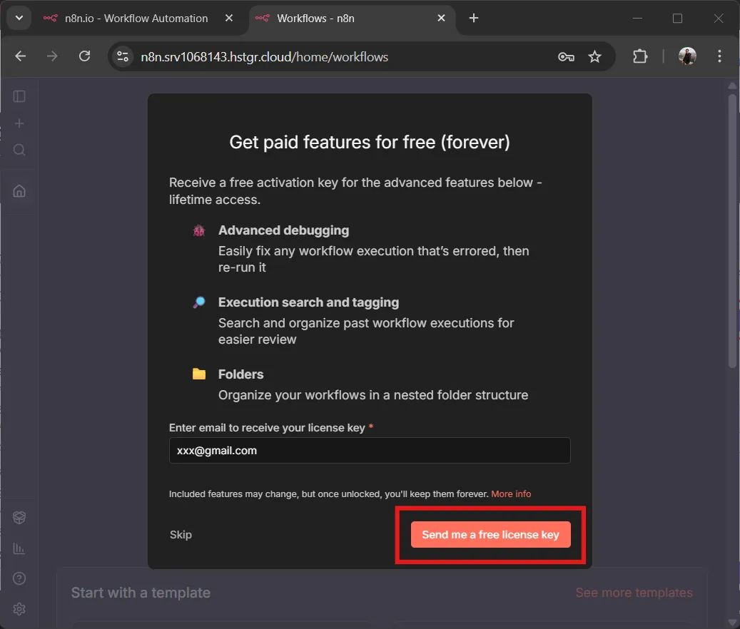 ส่ง Free License Key ไปที่ Email ส่ง Free License Key ไปที่ Email
