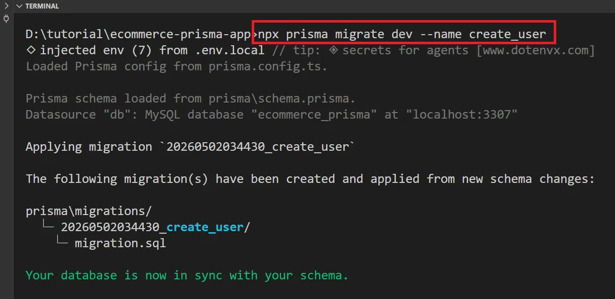 Prisma migrate Prisma migrate