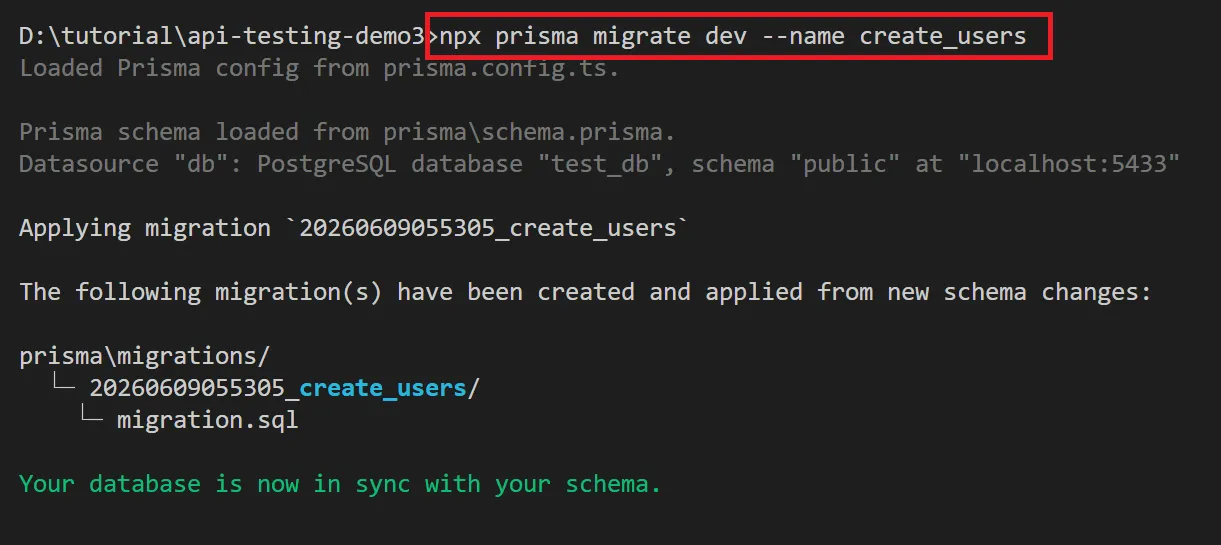 Prisma migrate