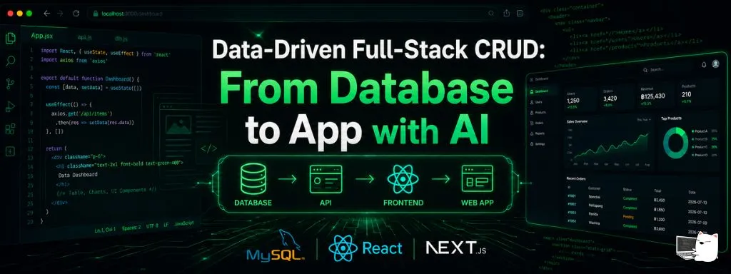 Data-Driven Full-Stack CRUD: From Database to App with AI
