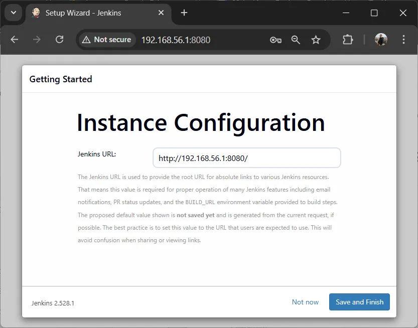 ยืนยัน Jenkins URL ยืนยัน Jenkins URL
